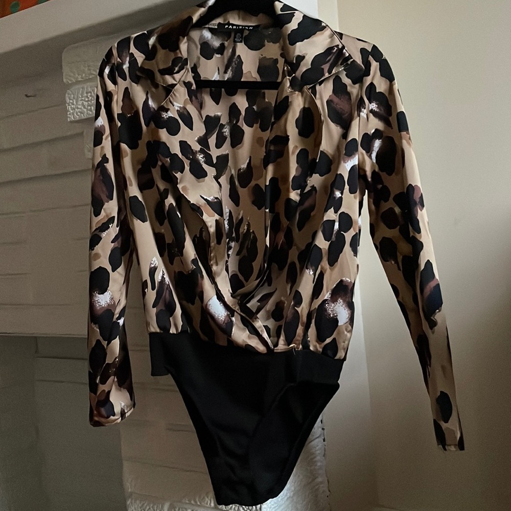Cheetah print body suit